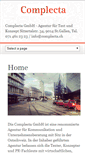 Mobile Screenshot of complecta.ch