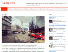 Tablet Screenshot of complecta.ch